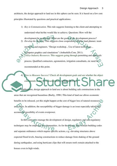 How the design approach differs from the systems approach used in transport and land use