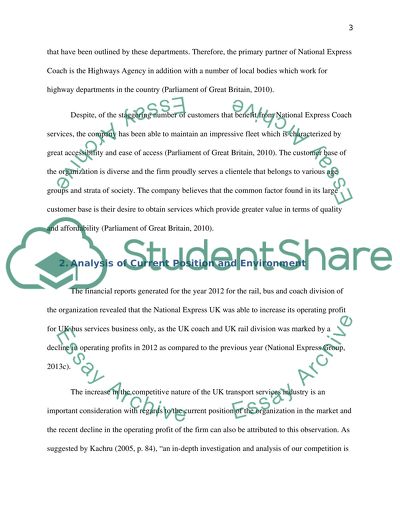 National Express UK - Challenges of Financial Management