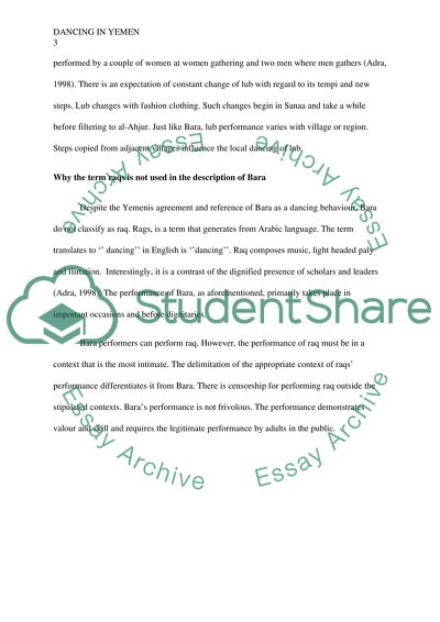 Dancing Culture in Yemen