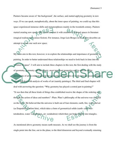 Why Geometry has played a central part in Painting