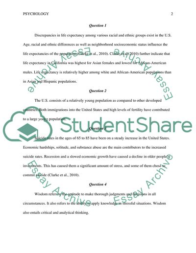 Discrepancies in Life Expectancy