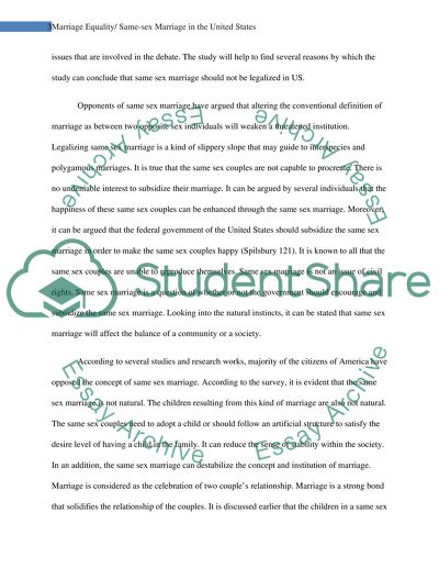 Same-sex Marriage in the United States