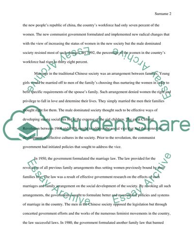 History and Evolution of Chinese Womens Rights