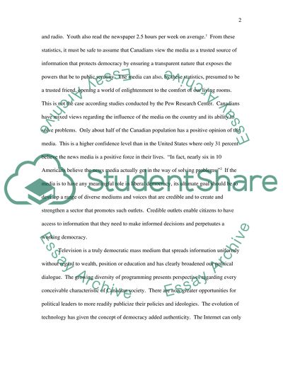 Media Positive Role in Society