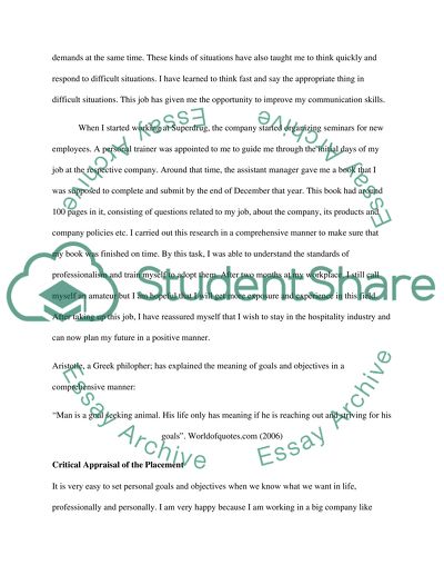 Personal, Professional Aims and Objectives