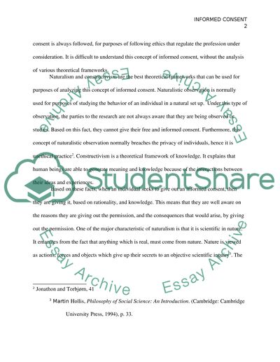 The Concept of Informed Consent