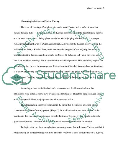 Utilitarianism and Katian Theories