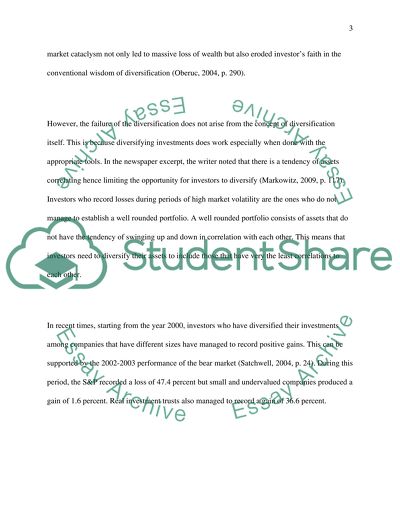 Investment and Analysis