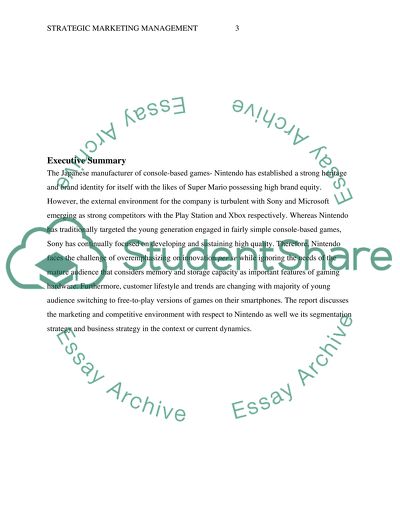 Strategic Marketing Management of Nintendo