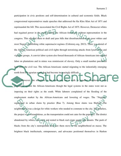 The Harlem Renaissance