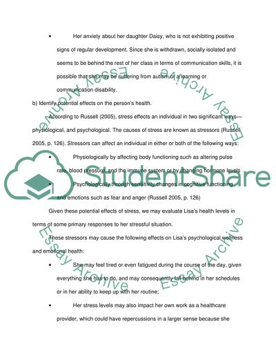 Social Care Case Analysis of Lisa