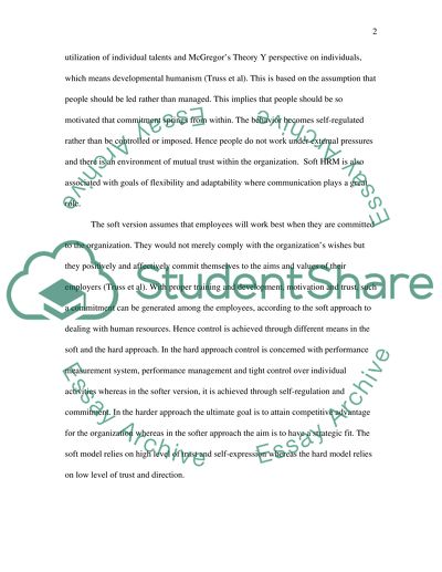 Human Resource Management in Its Environment