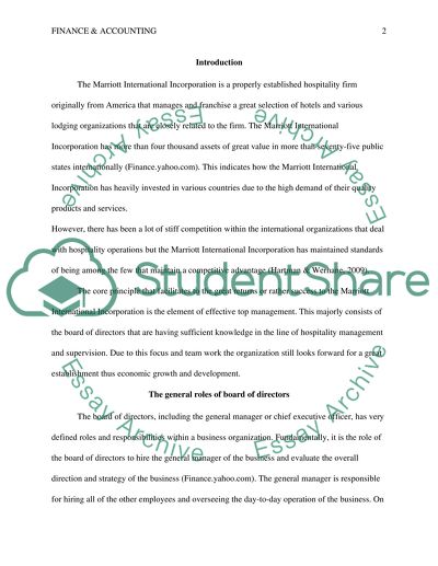 MAR Income Statement