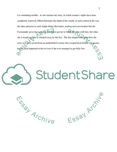 The Handmaids Tale by Margaret Atwood