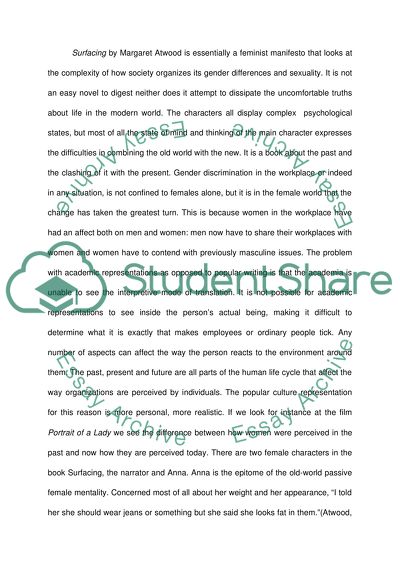 Organizational Behavior in Margaret Atwoods Surfacing