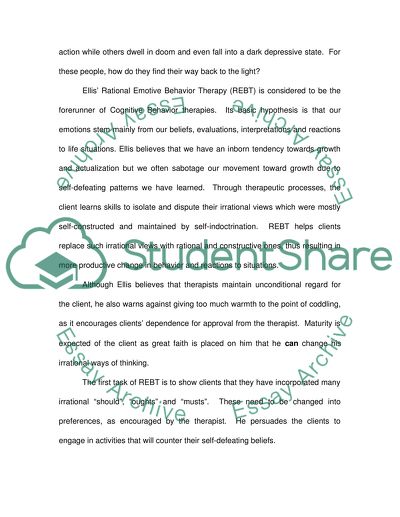 Assignment 4 Brief therapy