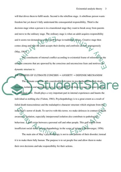 ROLLO MAY-existential analytic theory