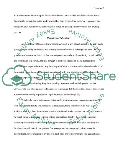 Changes and Effects of Advertising on People and the Society