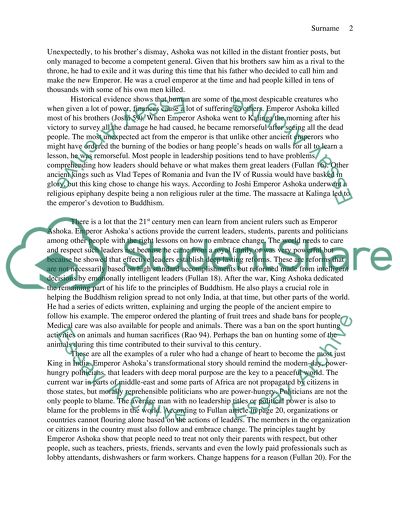 Ashoka and Emperor ashoka ( choose heading)