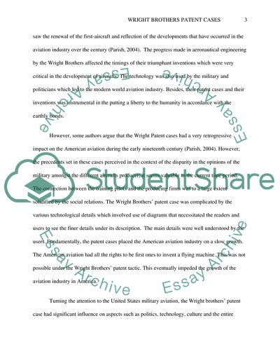 Wright Brothers Patent Cases and Influence on Aviation