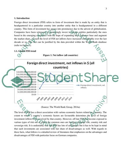 Importance of Foreign Direct Investment