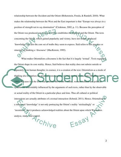 A Critical Analysis of Terrorism Discourse and Orientalist Thinking