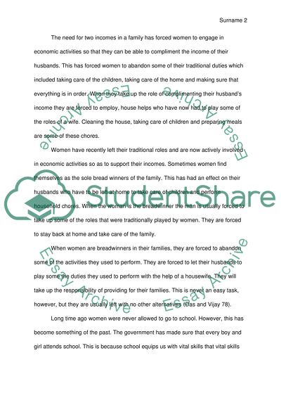 Men and Women in Contemporary America