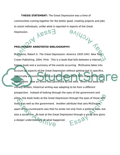 The work must go on: progress and development during the Great Depression