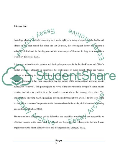 The Socio-Political And Cultural Context of Nursing