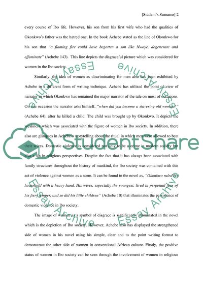 The Role of Women in the Novel Things Fall Apart