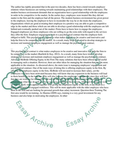 Human resource management strategy