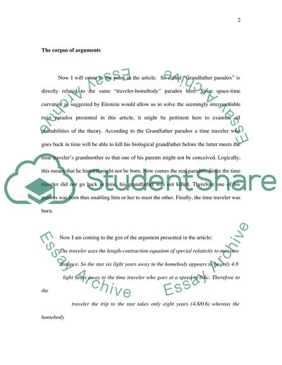 Albert Einsteins Theory of Relativity