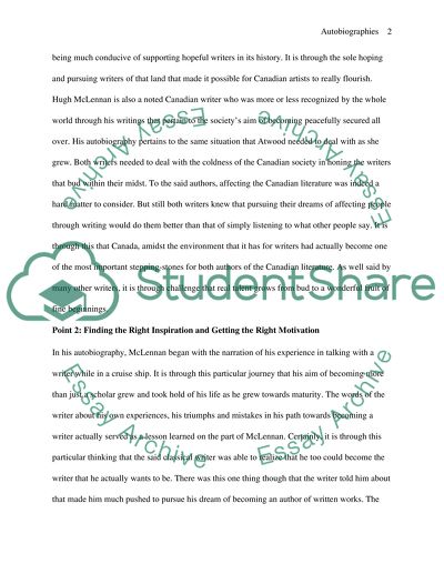 On Living in a Cold Country by Hugh MacLennan And Great Unexpectations by Margaret Atwood