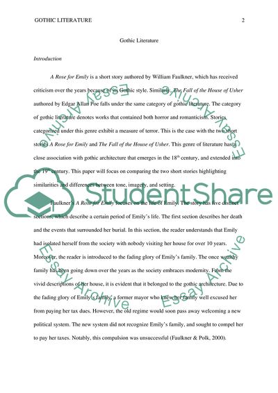 Comparecontrast emily rose roderick usher essay image