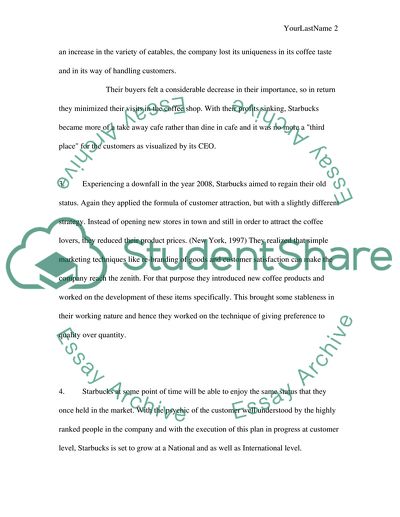 Starbucks: Just Who Is the Starbucks Customer