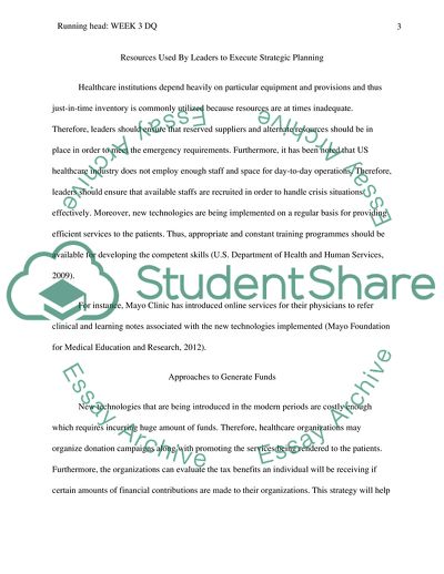 Elements Included in Strategic Planning