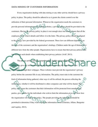 Data Mining of Customer Information by IT Workers