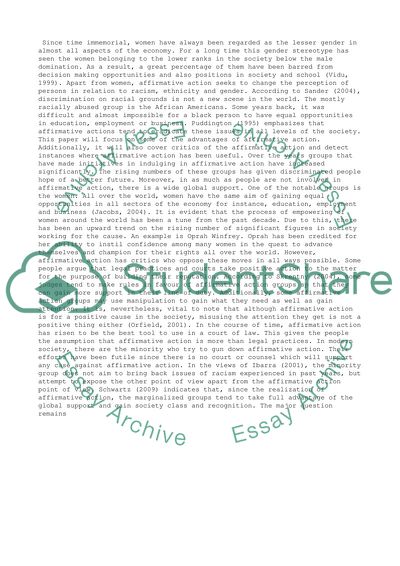 Affirmative Action