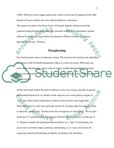 Summarizing and Paraphrasing Activity
