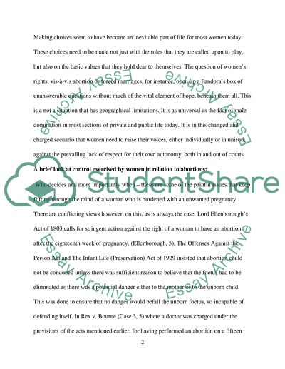 Women and Law: Greater Autonomy