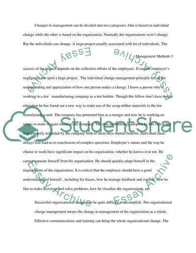 Sample Report Essay High School Entrance Essay Examples also English Literature Essay Structure Managing Change Essay Example Topics And Well Written International Business Essay