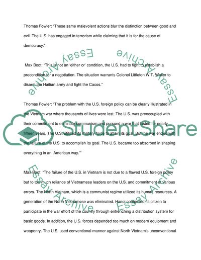 The Suitability of the Current U.S. Foreign Policy