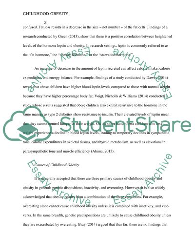 Childhood Obesity in the USA