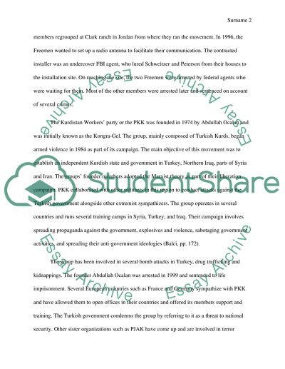 Ideological, Nationalist, and Religious Terrorism