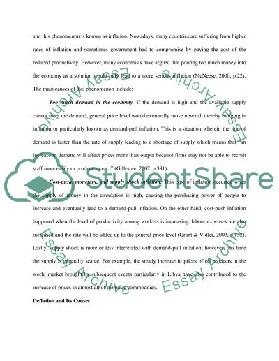 The Causes of Inflation and Deflation