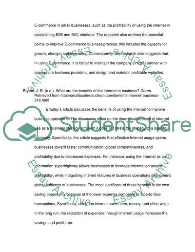 Analysis of Articles about Modern Internet Business