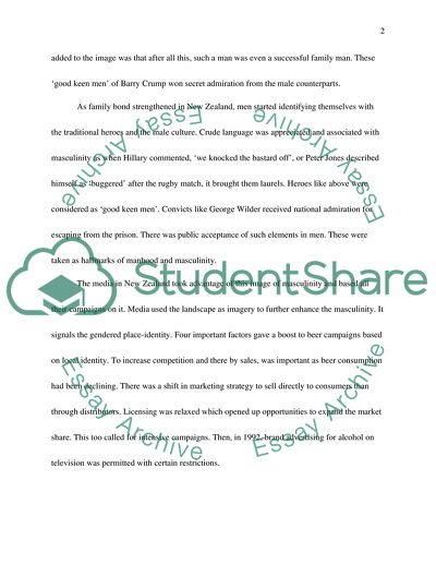 Representation of New Zealand masculinity in beer advertising