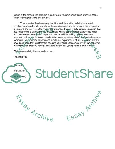 Thank you letter Essay Example | Topics and Well Written Essays - 500 ...