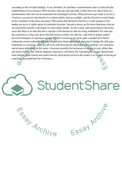 Why New Business Start-Ups Fail