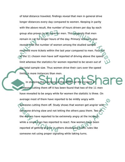 Men Tend to Be More Angry Drivers Than Women